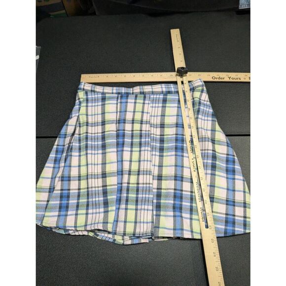 So Pink Plaid Pleated Mini Skirt High Rise Junior’s Size 5 - Picture 4 of 4